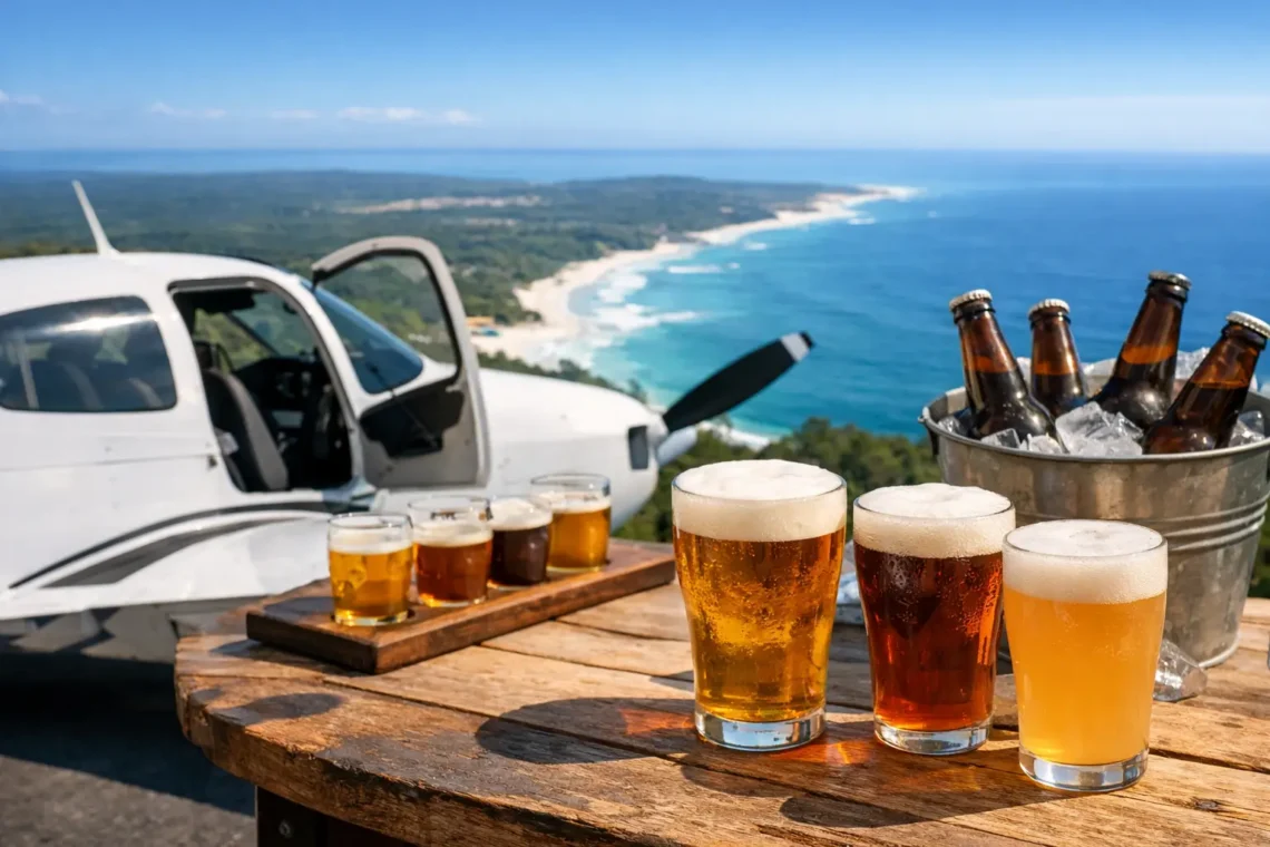 North Stradbroke Island Brewery Tour by Air