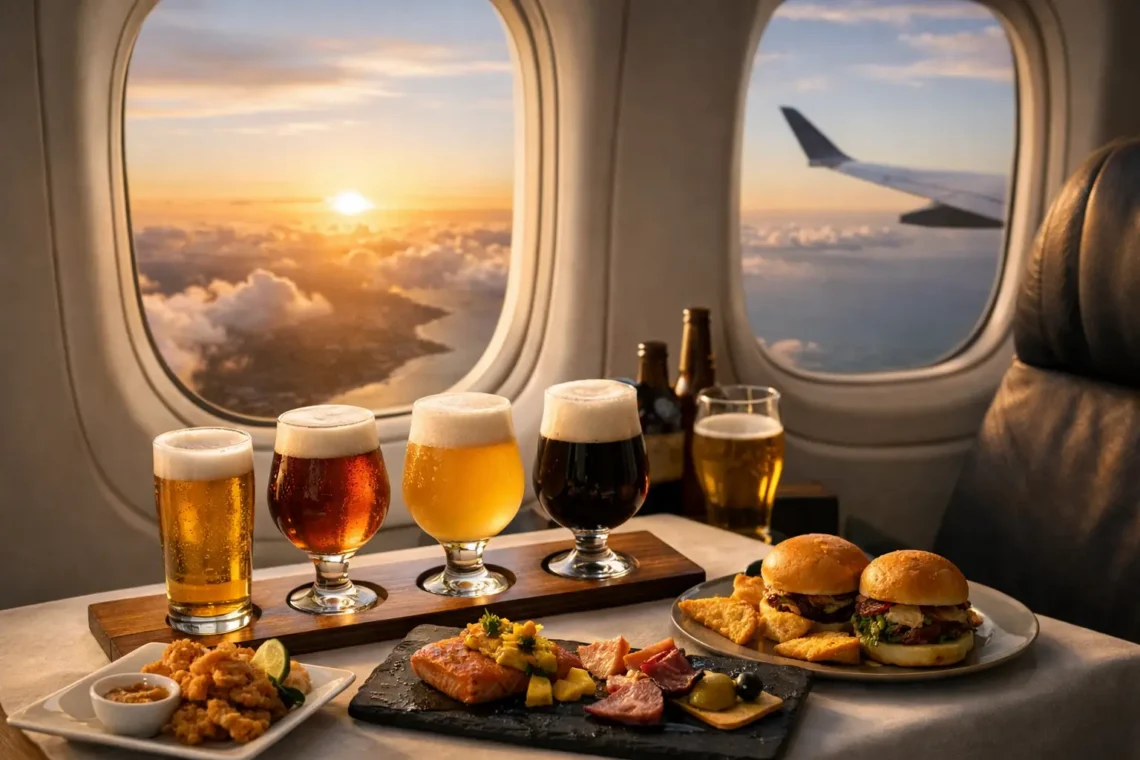 A Minjerribah Beer Pairing Experience in the Sky