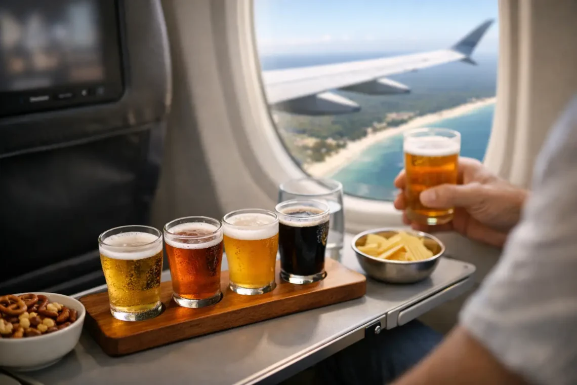 How In-Flight Beer Tasting Works on Straddie
